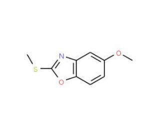 5-Methoxy-2-(methylthio)-1,3-benzoxazole - chemical structure image