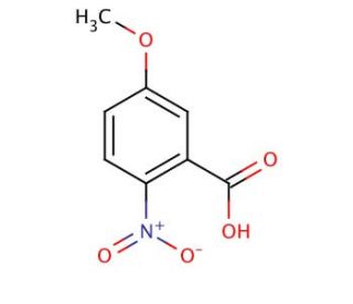 5-Methoxy-2-nitrobenzoic acid (CAS 1882-69-5) - chemical structure image