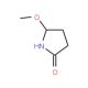 5-Methoxy-2-pyrrolidinone (CAS 63853-74-7) - chemical structure image