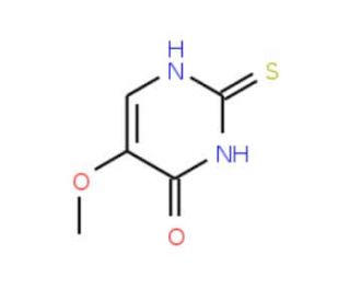 5-Methoxy-2-sulfanyl-4-pyrimidinol (CAS 6939-11-3) - chemical structure image