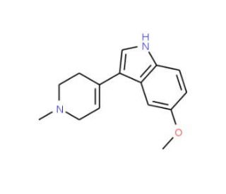 5-Methoxy-3-(1-methyl-1,2,3,6-tetrahydro-4-pyridinyl)-1H-indole - chemical structure image