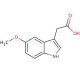 5-Methoxy-3-indoleacetic acid (CAS 3471-31-6) - chemical structure image