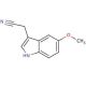 5-Methoxy-3-indolylacetonitrile (CAS 2436-17-1) - chemical structure image