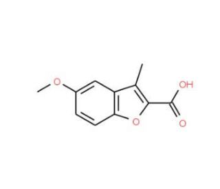 5-Methoxy-3-methyl-benzofuran-2-carboxylic acid (CAS 81718-77-6) - chemical structure image
