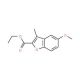 5-Methoxy-3-methyl-benzofuran-2-carboxylic acid ethyl ester (CAS 3710-50-7) - chemical structure image