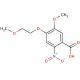 5-methoxy-4-(2-methoxyethoxy)-2-nitrobenzoic acid - chemical structure image