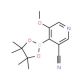 5-Methoxy-4-(4,4,5,5-tetramethyl-1,3,2-dioxaborolan-2-yl)nicotinonitrile (CAS 1247726-68-6) - chemical structure image
