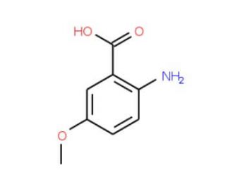 5-Methoxyanthranilic acid (CAS 6705-03-9) - chemical structure image