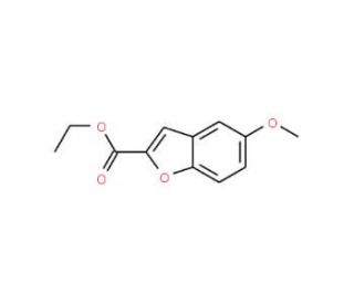 5-Methoxybenzofuran-2-carboxylic acid, ethyl ester (CAS 50551-56-9) - chemical structure image