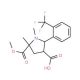 5-(Methoxycarbonyl)-1,5-dimethyl-2-[2-(trifluoro-methyl)phenyl]-3-pyrrolidinecarboxylic acid - chemical structure image