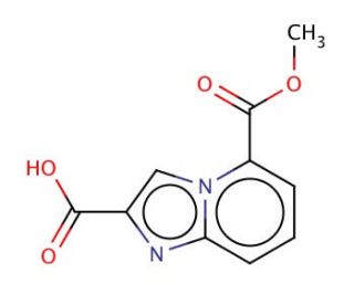 5-(methoxycarbonyl)imidazo[1,2-a]pyridine-2-carboxylic acid - chemical structure image