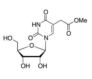 5-Methoxycarbonyl Methyl Uridine (CAS 29428-50-0) - chemical structure image