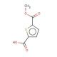 5-(methoxycarbonyl)thiophene-2-carboxylic acid (CAS 50340-79-9) - chemical structure image