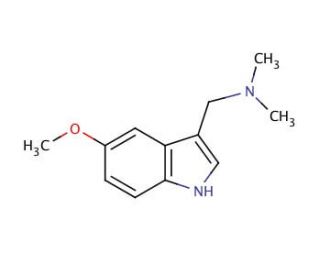 5-Methoxygramine (CAS 16620-52-3) - chemical structure image