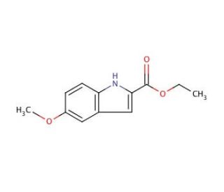5-Methoxyindole-2-carboxylic acid ethyl ester (CAS 4792-58-9) - chemical structure image