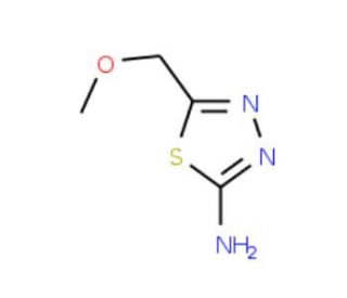 5-(Methoxymethyl)-1,3,4-thiadiazol-2-amine (CAS 15884-86-3) - chemical structure image