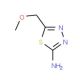 5-(Methoxymethyl)-1,3,4-thiadiazol-2-amine (CAS 15884-86-3) - chemical structure image