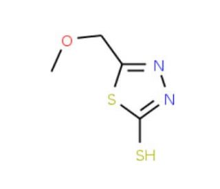 5-Methoxymethyl-1,3,4-thiadiazole-2-thiol (CAS 66437-18-1) - chemical structure image