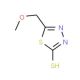 5-Methoxymethyl-1,3,4-thiadiazole-2-thiol (CAS 66437-18-1) - chemical structure image