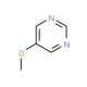 5-Methoxypyrimidine (CAS 31458-33-0) - chemical structure image