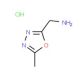 (5-methyl-1,3,4-oxadiazol-2-yl)methanamine hydrochloride (CAS 612511-96-3) - chemical structure image