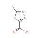 5-Methyl-[1,3,4]oxadiazole-2-carboxylic acid (CAS 518048-06-1) - chemical structure image