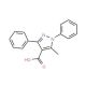 5-Methyl-1,3-diphenyl-1H-pyrazole-4-carboxylic acid (CAS 15409-48-0) - chemical structure image