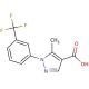 5-methyl-1-[3-(trifluoromethyl)phenyl]-1H-pyrazole-4-carboxylic acid - chemical structure image