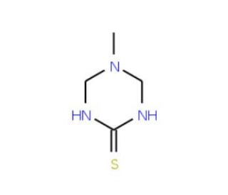 5-methyl-1,4,5,6-tetrahydro-1,3,5-triazine-2-thiol (CAS 6746-27-6) - chemical structure image