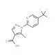 5-methyl-1-[5-(trifluoromethyl)pyridin-2-yl]-1H-pyrazole-4-carboxylic acid - chemical structure image