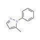 5-Methyl-1-phenyl-1H-pyrazole (CAS 6831-91-0) - chemical structure image