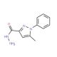 5-Methyl-1-phenylpyrazole-3-carbohydrazide - chemical structure image