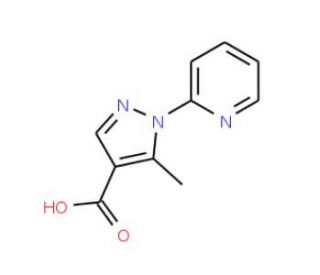 5-methyl-1-pyridin-2-yl-1H-pyrazole-4-carboxylic acid - chemical structure image