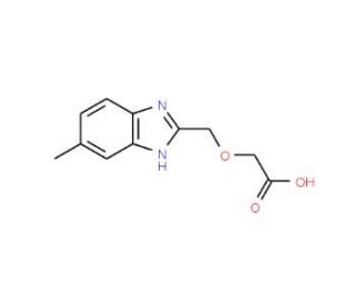[(5-Methyl-1H-benzimidazol-2-yl)methoxy]-acetic acid (CAS 876716-55-1) - chemical structure image
