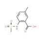 5-methyl-2-[(methylsulfonyl)amino]benzoic acid (CAS 1017051-55-6) - chemical structure image