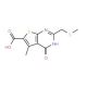 5-methyl-2-[(methylthio)methyl]-4-oxo-3,4-dihydrothieno[2,3-d]pyrimidine-6-carboxylic acid - chemical structure image