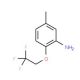 5-methyl-2-(2,2,2-trifluoroethoxy)aniline - chemical structure image