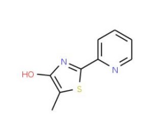 5-Methyl-2-(2-pyridinyl)-1,3-thiazol-4-ol (CAS 131786-47-5) - chemical structure image