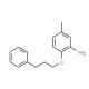 5-Methyl-2-(3-phenylpropoxy)aniline - chemical structure image