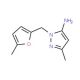 5-Methyl-2-(5-methyl-furan-2-ylmethyl)-2H-pyrazol-3-ylamine - chemical structure image