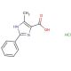 5-methyl-2-phenyl-1H-imidazole-4-carboxylic acid hydrochloride (CAS 28824-94-4) - chemical structure image