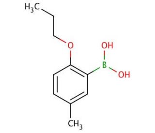 5-Methyl-2-propoxyphenylboronic acid (CAS 480438-70-8) - chemical structure image