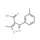 5-Methyl-3-m-tolyl-isoxazole-4-carboxylic acid - chemical structure image