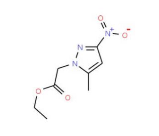 (5-Methyl-3-nitro-pyrazol-1-yl)-acetic acid ethyl ester - chemical structure image