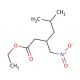 5-Methyl-3-(nitromethyl)hexanoic Acid Ethyl Ester (CAS 128013-65-0) - chemical structure image
