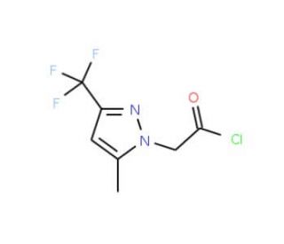 (5-Methyl-3-trifluoromethyl-pyrazol-1-yl)-acetyl chloride - chemical structure image