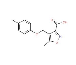 5-methyl-4-[(4-methylphenoxy)methyl]isoxazole-3-carboxylic acid - chemical structure image