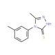 5-methyl-4-(3-methylphenyl)-4H-1,2,4-triazole-3-thiol - chemical structure image