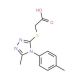 {[5-methyl-4-(4-methylphenyl)-4H-1,2,4-triazol-3-yl]thio}acetic acid (CAS 796067-59-9) - chemical structure image