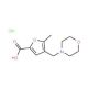 5-Methyl-4-morpholin-4-ylmethyl-furan-2-carboxylicacid hydrochloride - chemical structure image
